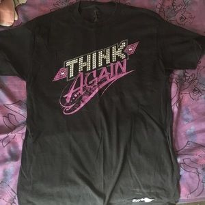 WWE Paige Think Again shirt OOP Rare